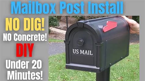 metal post mailbox installation instructions